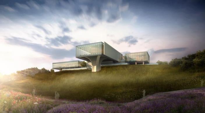 淮州新城招商中心效果图